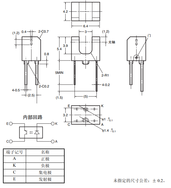 EE-SX1106尺寸